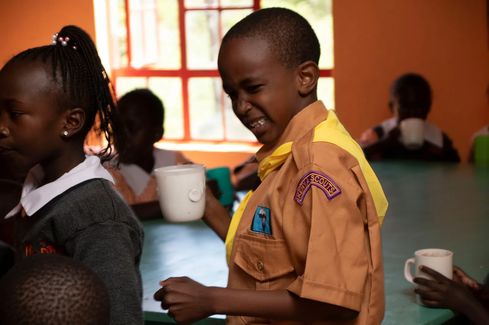 Young learners enjoying a classroom activity