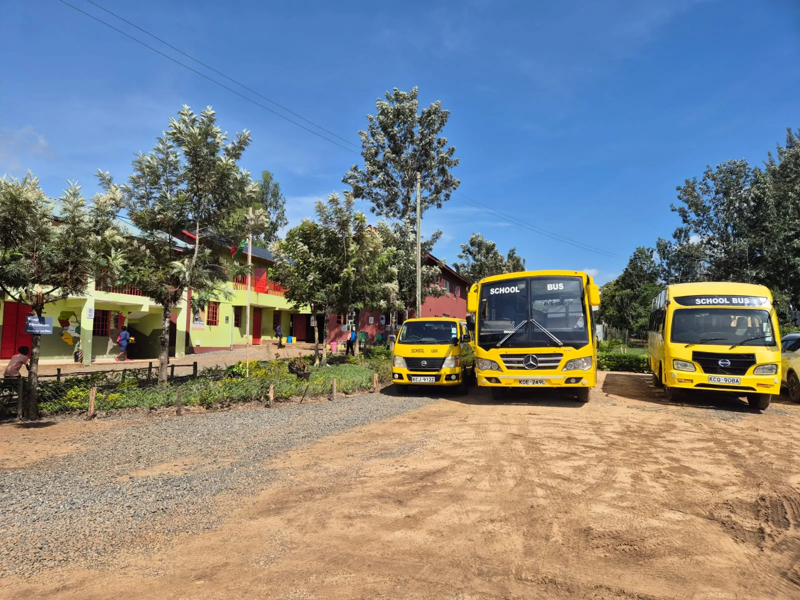 NewDawn School transport and campus grounds