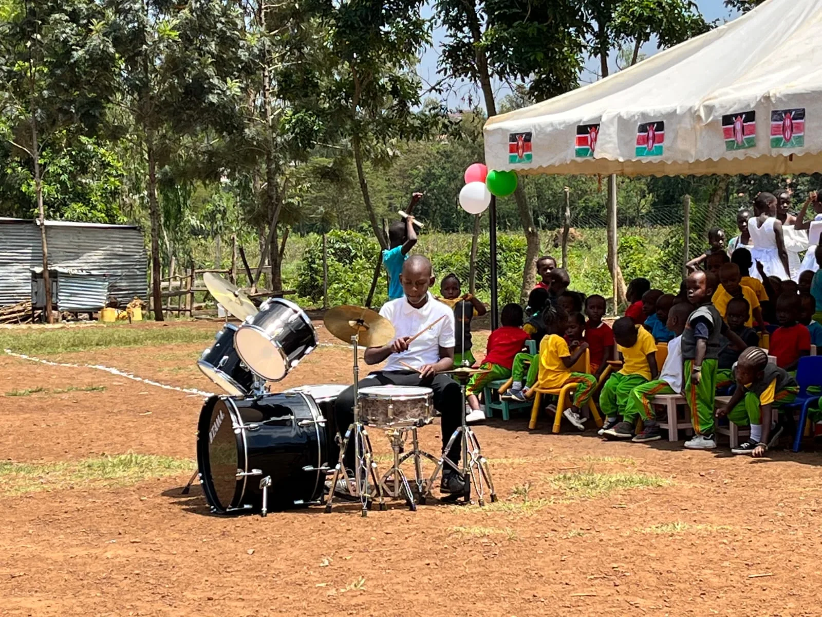 Learners enjoying a live music performance